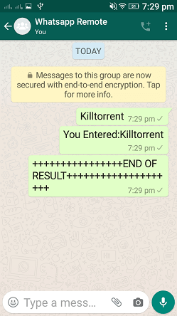 Killtorrent command, whatsapp cloud remote